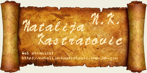 Natalija Kastratović vizit kartica